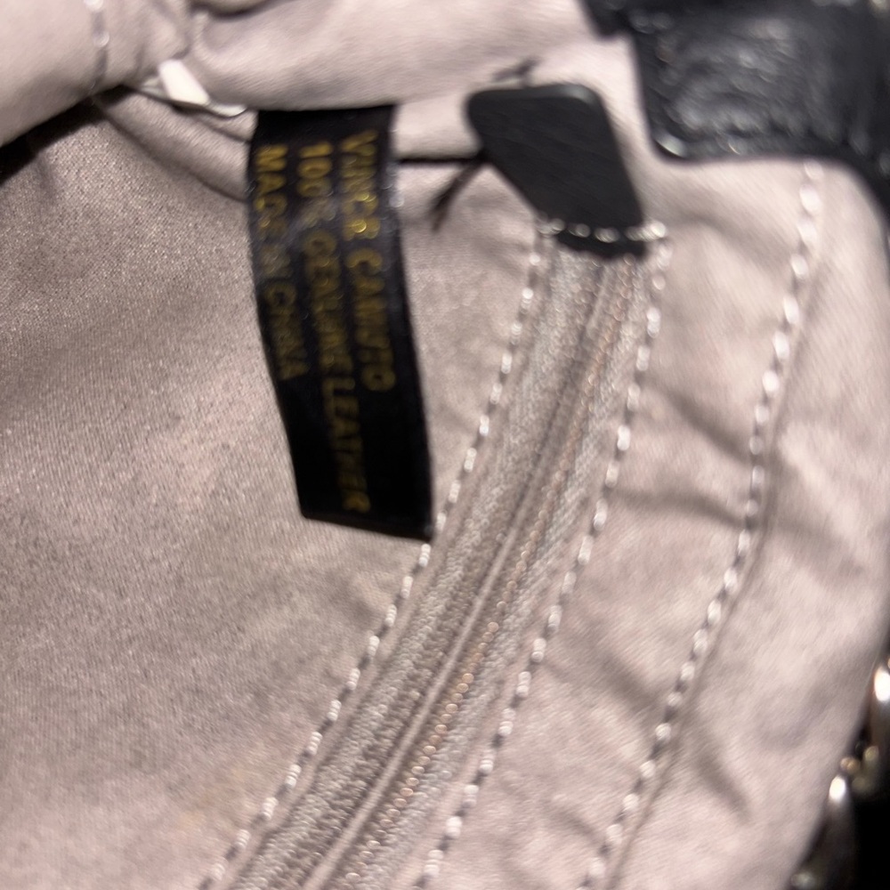 Vince Camuto Black Pebbled Leather Crossbody Bag, - Picture 10 of 11